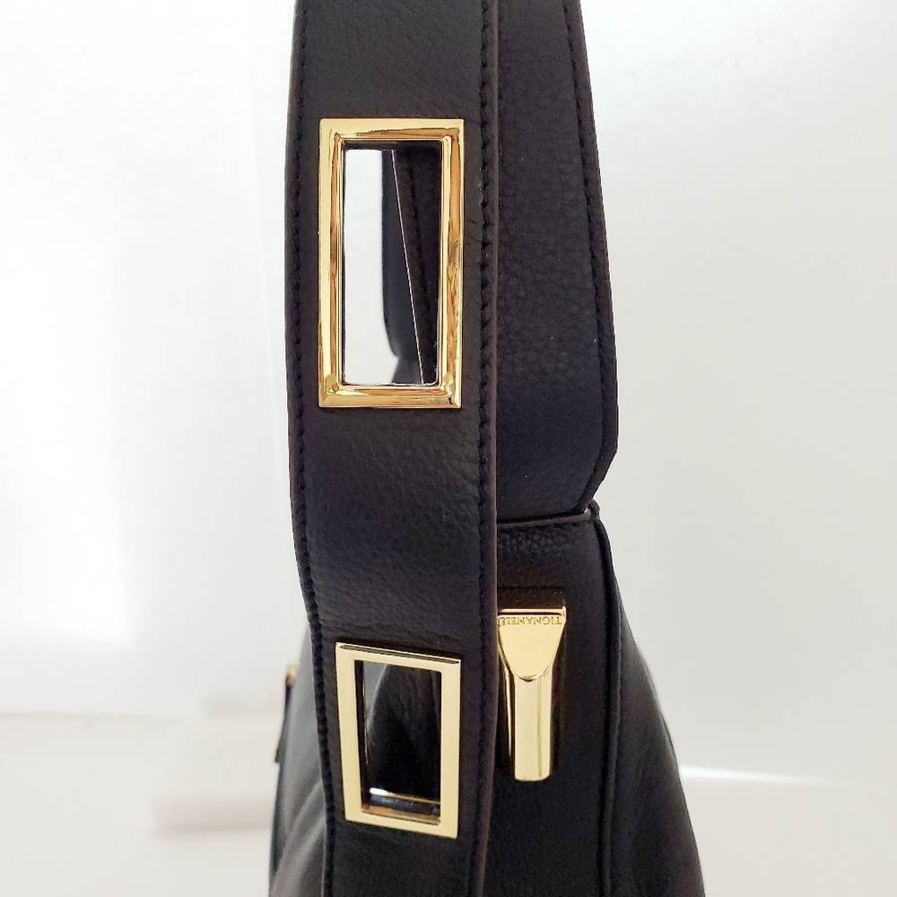 Tignanello Since 1989 Genuine Leather Black Shoulder Bag - Picture 7 of 15